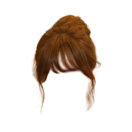 red brown hair bun updo bangs hairstyle