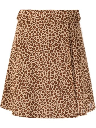 Palm Angels Leopard Print A-line mini-skirt - Farfetch