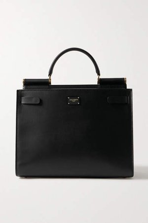 Sicily 62 Large Leather Tote - Black