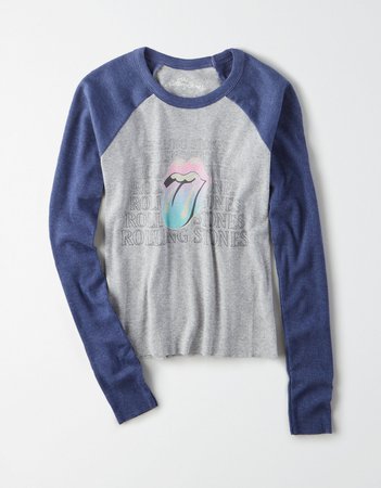 AE Long Sleeve Rolling Stones Graphic T-Shirt