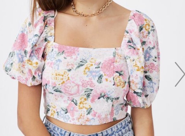 cotton on cropped top