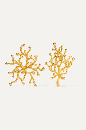 Gold + Pach Tach gold-plated earrings | Pacharee | NET-A-PORTER