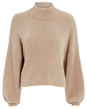 Michelle Mason Mock Neck Fuzzy Sweater | INTERMIX®