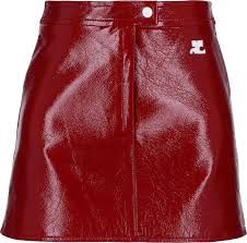courreges red vinyl skirt - Búsqueda de Google