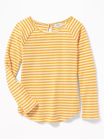 Soft-Spun Striped Pointelle Top for Girls | Old Navy