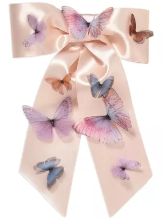 Jennifer Behr butterfly-detailing Silk Bow - Farfetch