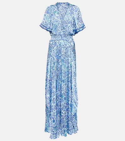 Floral Maxi Dress in Blue - Poupette St Barth | Mytheresa