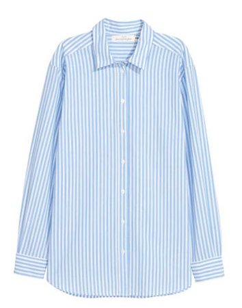 H&M blouse stripe