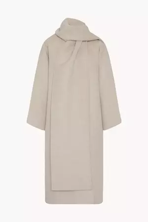 Notte Coat Beige in Cashmere – The Row
