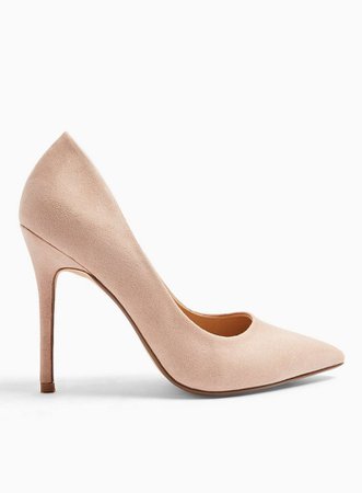 WIDE FIT CATERINA Nude Court Shoes | Miss Selfridge