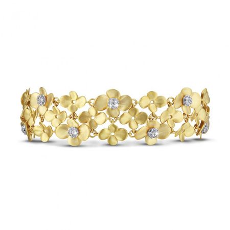 gold floral bracelet - Google Search