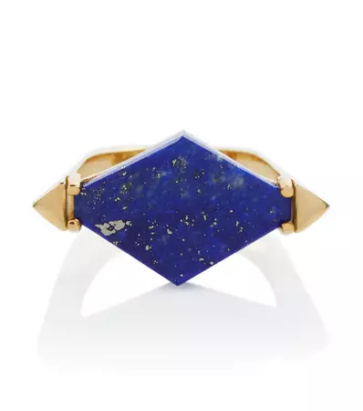 Aliita - Deco Rombo 9kt gold ring with lapis lazuli | Mytheresa