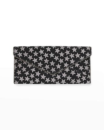 Rebecca Minkoff Leo Star-Print Leather Clutch Bag | Neiman Marcus