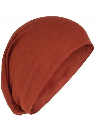 Stretchable Beanie Cotton Hat Red