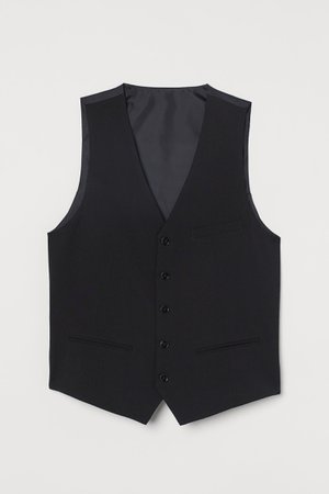 Suit vest black