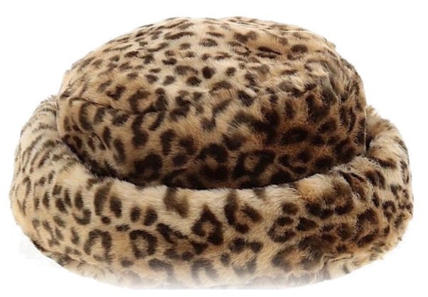 leopard fur bucket