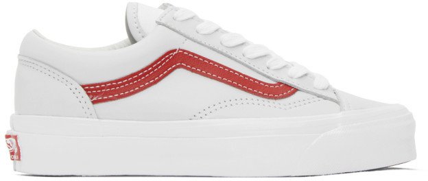Grey and Red OG Style 36 LX Sneakers