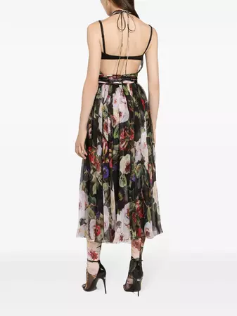Dolce & Gabbana floral-print Silk Midi Dress - Farfetch