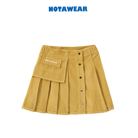 NotAwear Sunset Corduroy Skirt Yellow | Mores Studio