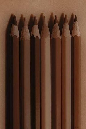brown pencil aesthetic