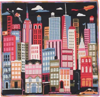 kate spade new york city that never sleeps silk scarf | Nordstrom