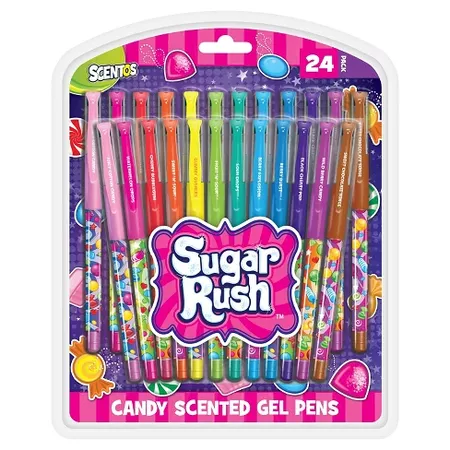 Sugar Rush™ Candy Scented Gel Pens, Medium Tip, 24ct - Multicolor Ink : Target