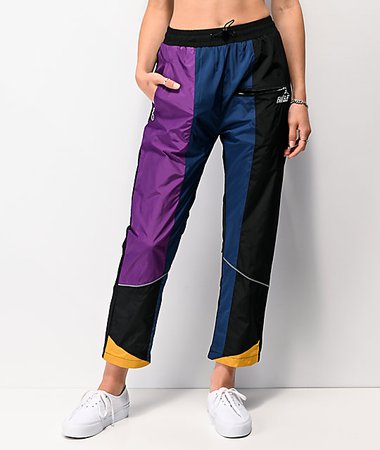Favelo Black, Purple & Blue Work Jogger Pants | Zumiez