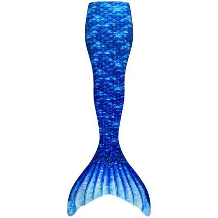 Cauda de sereia azul para nadar