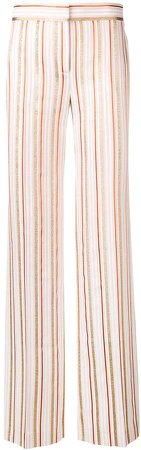 lurex striped trousers