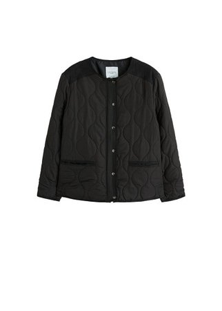 Violeta BY MANGO Quilted lining coat