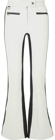 Phia Striped Ski Pants - White