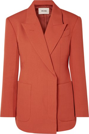 we11done | Double-breasted woven blazer | NET-A-PORTER.COM