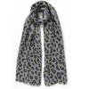 gray leopard scarf