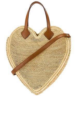 Poolside The Heart Beat Faster Tote Bag in Natural | REVOLVE