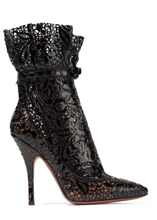 black lace boot