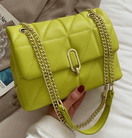 lime green purse