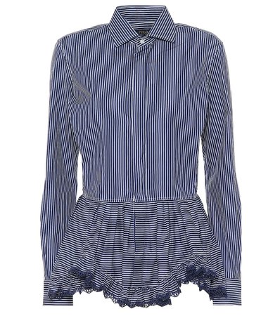 Polo Ralph Lauren - Striped cotton blouse | Mytheresa