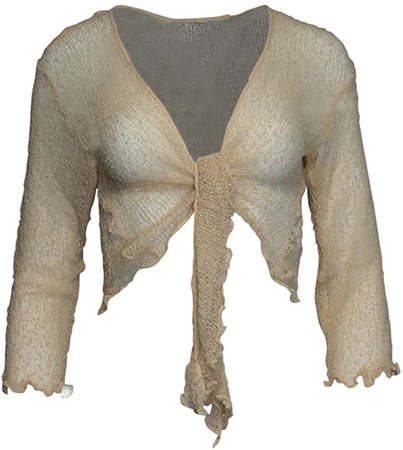 Ozmoint Women Plain Super Stretch Knitted Tie up Cardigan Bolero Shrug Open Cardigan (ONE Size FITS All) White: Amazon.co.uk: Clothing