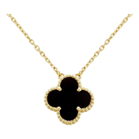 Van Cleef & Arpels Vintage Alhambra yellow gold necklace
