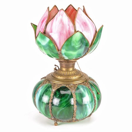 Antique Converted Water Lily Lamp | EBTH