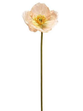 Soft Peach Poppy | Artificial Wedding Flowers | Afloral.com