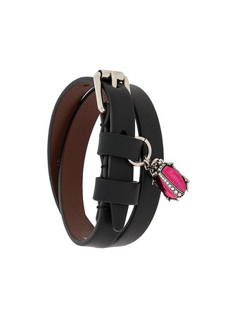 Alexander McQueen buckle-strap ladybird-charm Bracelet - Farfetch