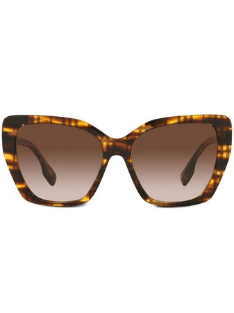 Burberry Eyewear Tasmin tortoiseshell-check Sunglasses - Farfetch