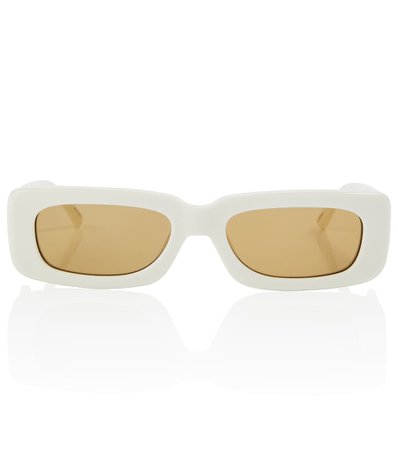 The Attico - x Linda Farrow Mini Marfa rectangular sunglasses | Mytheresa