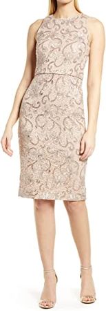Amazon.com: Vince Camuto Women's Sleeveless Sequin Lace Bodycon Dress : Clothing, Shoes & Jewelry