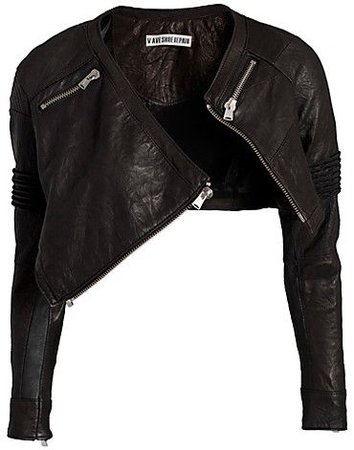 Black Shrug Leather Jacket