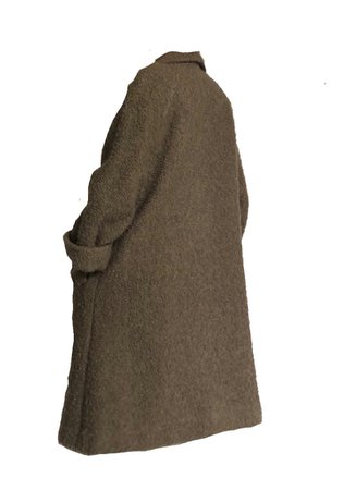 brown grey acrylic coat