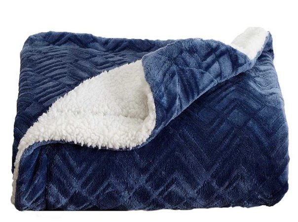 blue fleece blanket