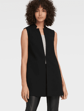 Donna Karan Dkny Women's Longline Vest - In Black | ModeSens