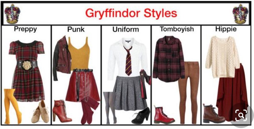 Gryffindor Styles- Created by @elmoakepoke on Polyvore